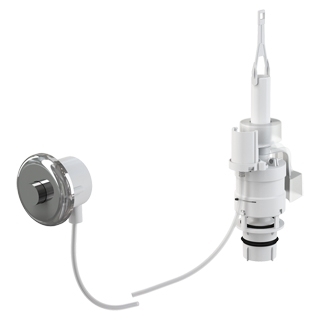 Oddálené pneumatické splachování