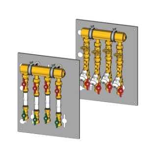 Sestavy pro přívod topení - chlazení