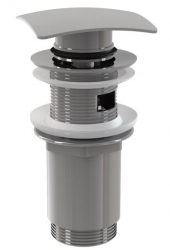 ALCA A393 Výpust umyvadlová CLICK/CLACK 5/4\" celokovová s přepadem, hranatá zátka