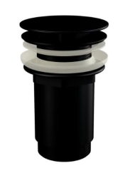 ALCA A396BLACK Výpust umyvadlová 5/4\" celokovová, černá-mat