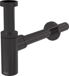 ALCA A400-GM-B Umyvadlový sifon Ø32 DESIGN celokovový, GUN METAL-kartáčovaný mat