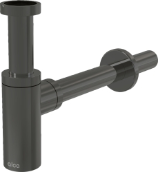 ALCA A400-GM-P Umyvadlový sifon Ø32 DESIGN celokovový, GUN METAL-lesk