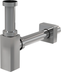 ALCA A401 Sifon umyvadlový Ø32 DESIGN celokovový, hranatý