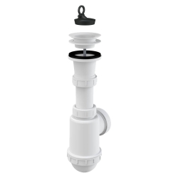 ALCA A442-DN50/40 Sifon dřezový s plastovou mřížkou Ø70