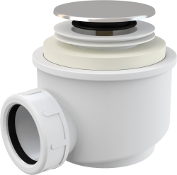 ALCA A466-50 Vaničkový sifon 60mm, click/clack, DN40