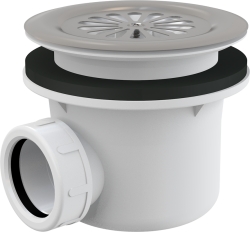 ALCA A48 Sifon vaničkový 90mm s nerezovou mřížkou, DN40