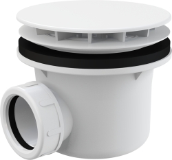 ALCA A49B Sifon vaničkový 90mm, bílý, DN40