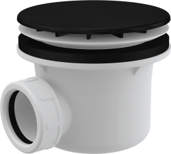 ALCA A49Black Vaničkový sifon 90mm, černá mat, DN40