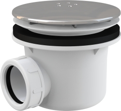 ALCA A49K Sifon vaničkový 90mm, kov LUX, DN40