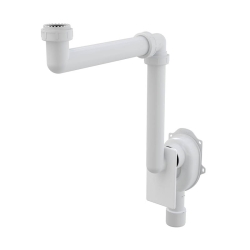 ALCA A873 Sifon podomítkový umyvadlový a dřezový, prostorově úsporný, DN40/50