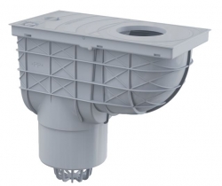 Náhled obrázku: ALCA AGV2S Univerzální lapač střešních splavenin 300×155/125 mm přímý, šedá 