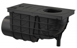 Náhled obrázku: ALCA AGV3 Univerzální lapač střešních splavenin 300×155/110 mm boční, černá 
