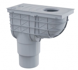 Náhled obrázku: ALCA AGV4S Univerzální lapač střešních splavenin 300×155/125/110 mm přímý, šedá 