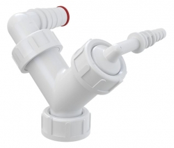 ALCA Dvojité kolínko G1"/8–23 se zpětnými klapkami P149Z