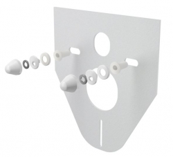 Náhled obrázku: ALCA Izolační deska pro závěsné WC a bidet s příslušenstvím a krytkou (bílá) M910 