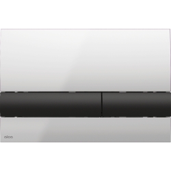 ALCA M1712-8 Ovládací tlačítko pro předstěnové instalační systémy, chrom-mat/černá