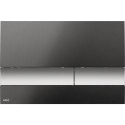 ALCA M1728-2 Ovládací tlačítko pro předstěnové instalační systémy, černá/chrom-mat