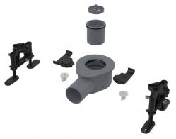 ALCA Nízký sifon DN50 a sada nastavitelných nohou APZ-S9