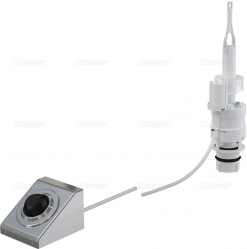 ALCA Oddálené pneumatické splachování nožní na zeď kov - MPO13