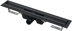 ALCA Odtokový sprchový žlab 105 cm pro perforovaný rošt APZ1 Black-1050 černá-mat