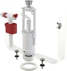 ALCA SA2000 Univerzální wc splachovací souprava pro keramické nádržky se STOP tlačítkem, boční napouštění