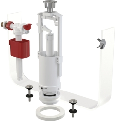 ALCA SA2000K Univerzální wc splachovací souprava pro keramické nádržky se STOP tlačítkem, boční napouštění