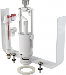 ALCA SA2000SK Univerzální wc splachovací souprava pro keramické nádržky se STOP tlačítkem, spodní napouštění