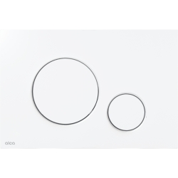 ALCA THIN M670 Ovládací tlačítko pro předstěnové instalační systémy, bílá