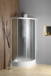 Aqualine ARLEN Čtvrtkruhový sprchový kout 90x90x1850 cm, sklo BRICK
