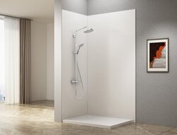 Aqualine DENIPAN obkladový panel do sprchy 1200x2100mm, bílá mat