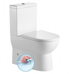 Aqualine JALTA WC kombi, Rimless, spodní/zadní odpad - PB103RW