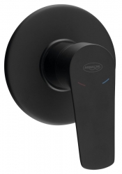 Aqualine Lotta Podomítková sprchová baterie, 1 výstup, černá