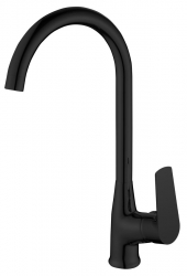 Aqualine Lotta Stojánková dřezová baterie, černá mat - LT603B