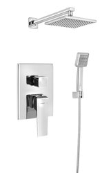 Náhled obrázku: Aqualine RITMO podomítkový sprchový set s pákovou baterií, 2 výstupy, chrom - RT044 
