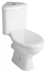 Aqualine Rohové WC kombi CLIFTON zadní odpad - FS1PK
