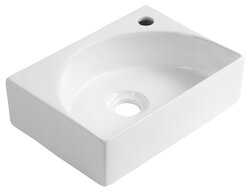 Aqualine RUBIC keramické umývátko 34x25cm, bílá