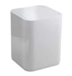 Aqualine SEVENTY odpadkový koš výklopný, 8 l,  plast ABS, bílá
