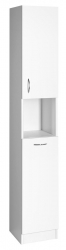 Aqualine Simplex Eco Vysoká koupelnová skříňka s košem 30x180x30 cm