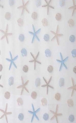 Aqualine Sprchový závěs 180x200 cm, vinyl, hvězdice