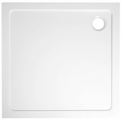 Aqualine TECMI Sprchová vanička čtvercová 80x80cm litý mramor