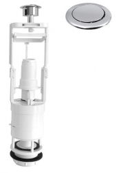 Aqualine Úsporný splachovací ventil, s funkcí STOP, JEDNOTLAČÍTKO