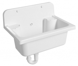 Aqualine Závěsná výlevka 55x37cm, plast, bílá