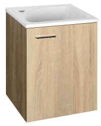 Aqualine Zoja/Keramia Fresh Koupelnová skříňka pod umyvadlo 40x50x32 cm,, dub platin