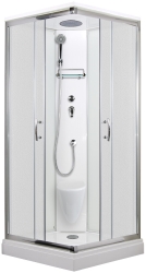 Arttec Sprchový box se sedátkem 87x87x220cm Smaragd New model 2 Strop chinchila