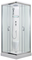 Arttec Sprchový box se sedátkem 87x87x220cm Smaragd New model 2 Strop clear