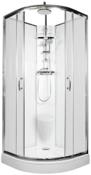 Arttec Sprchový box se sedátkem 88x88x233cm Briliant Termo, model 7 chinchila