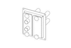 Náhled obrázku: ATMOS Rozdělovač pneumatické dopravy - 2 okruhy 