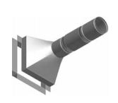 Atrea Sání přechod fasádní s klapkou a servopohonem SPF-SCM24GL