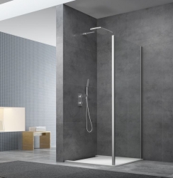 Boční zástěna ke sprchovým dveřím 80x195 cm SAT TEX chrom