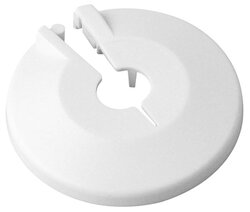 Bonomini Krycí rozeta na potrubí k radiátorům, průměr 16 mm, ABS/bílá